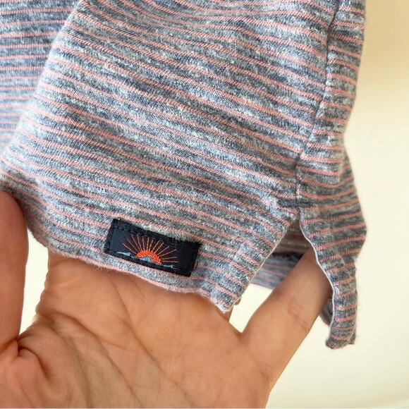 Faherty Polo Shirt Short Sleeves Men’s size S Purple Pink Stripes - Picture 2 of 9